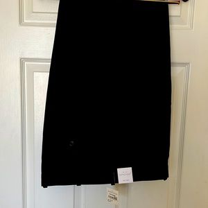 John W Nordstrom black, front pleated slack. Brand new with tags. 40w x 32l.
